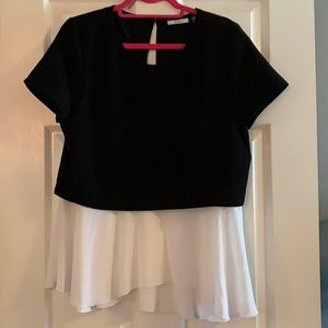 DEX peplum blouse
